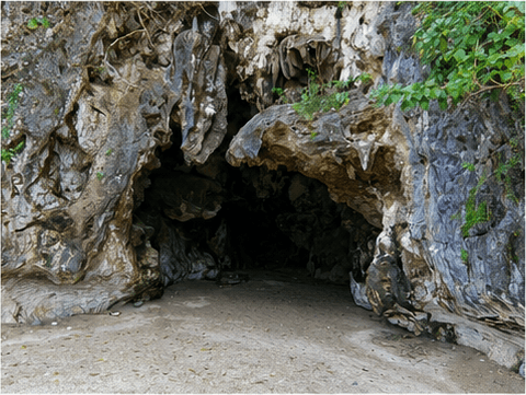Marabut — beachside cave